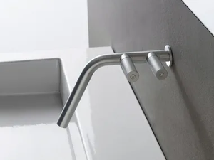 22MM - Wall-mounted 1 hole stainless steel washbasin mixer _ Rubinetterie Treemme